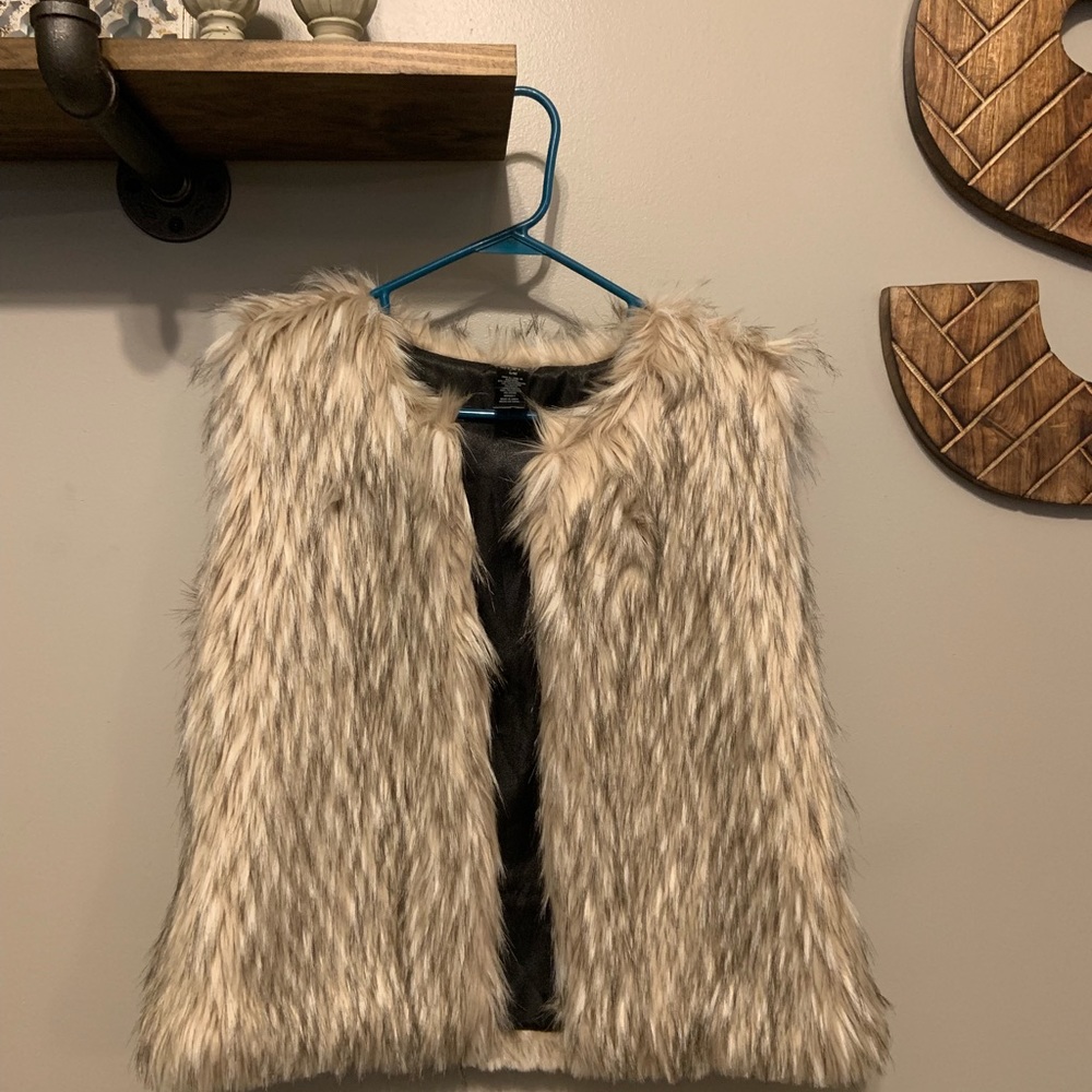 Faux fur vest